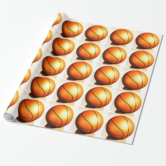 Basketball-julafton Papper Presentpapper (Utrullad)