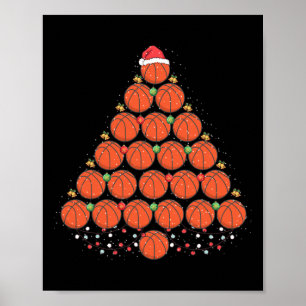 Basketball Julgran Outfit Julafton Poster