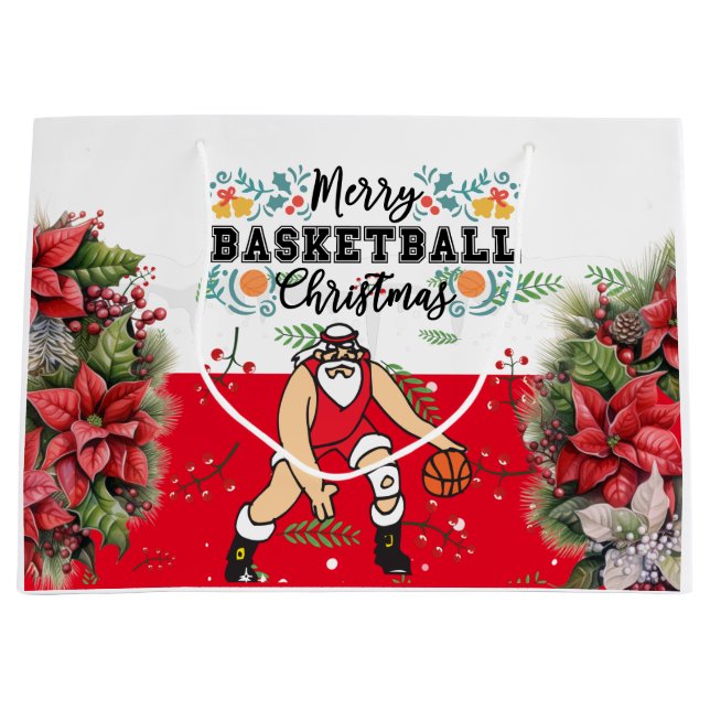 Basketball-julklapp med Jultomten (Framsidan)
