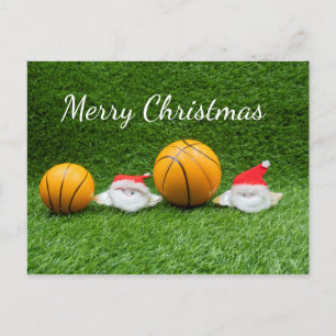 Basketball-julkort med Helgdag Jultomten Vykort