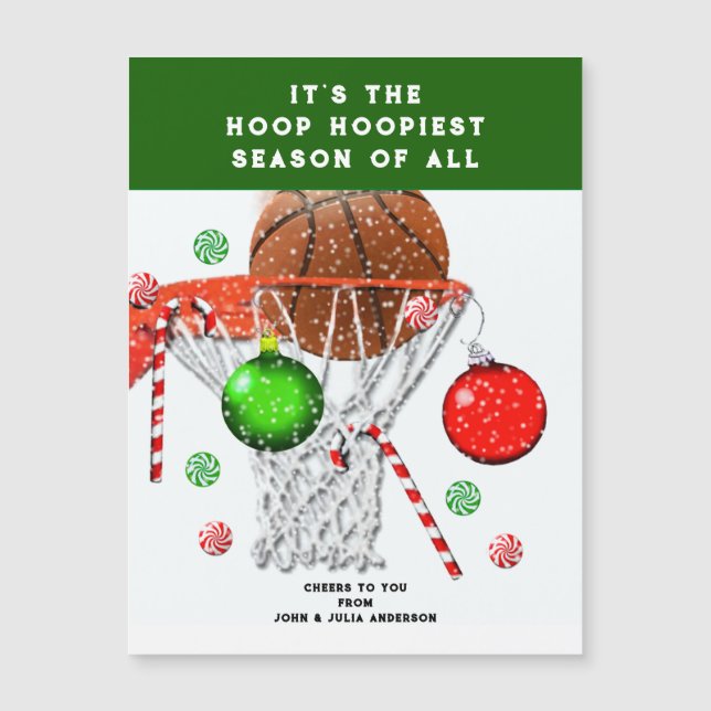 Basketball-julsäsongskort (Framsida)