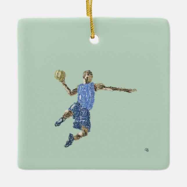 #Basketball #Jump Julgransprydnad Keramik (Framsida)