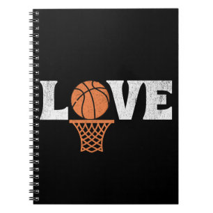 Basketball Kärlek Anteckningsbok