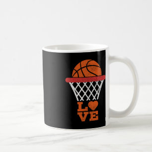 Basketball Kärlek Basketball Älskare Girl Boy Bask Kaffemugg