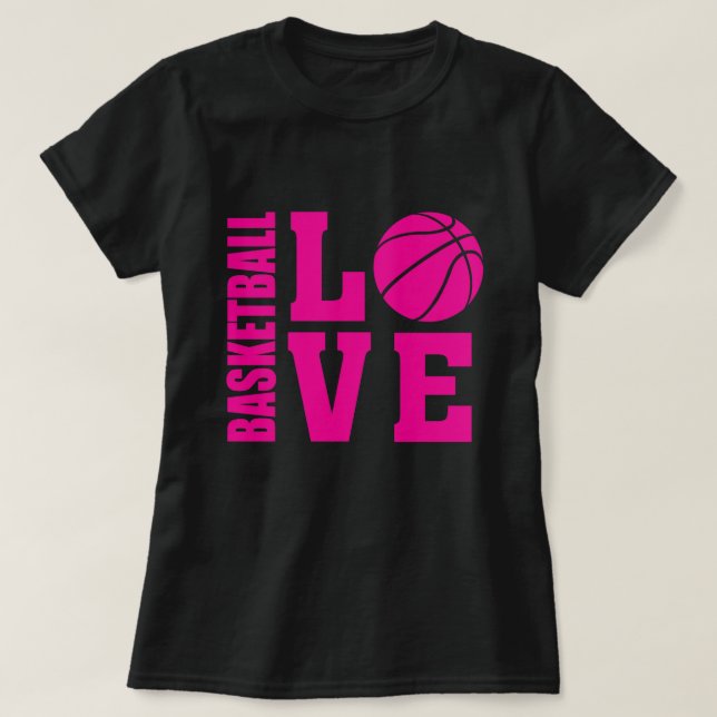 Basketball Kärlek, Basketball T Shirt (Design framsida)