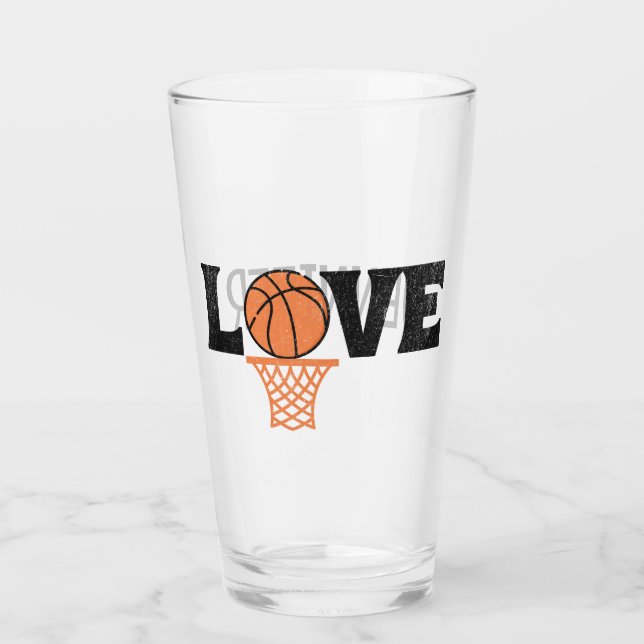 Basketball Kärlek Glaskopp (Framsida)