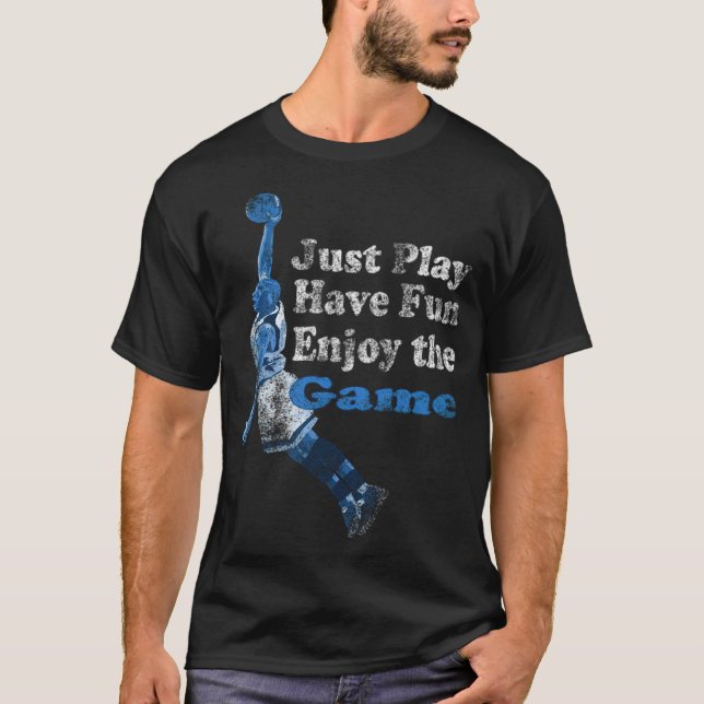 Basketball kärlek-hoppbasketbägare t shirt (Framsida)