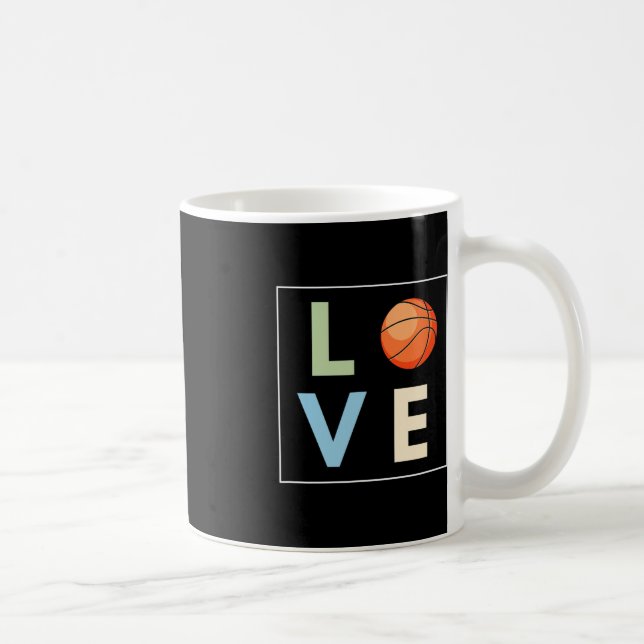 Basketball Kärlek Kaffemugg (Höger)