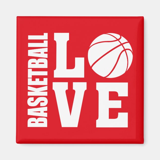 Basketball Kärlek Magnet (Framsidan)