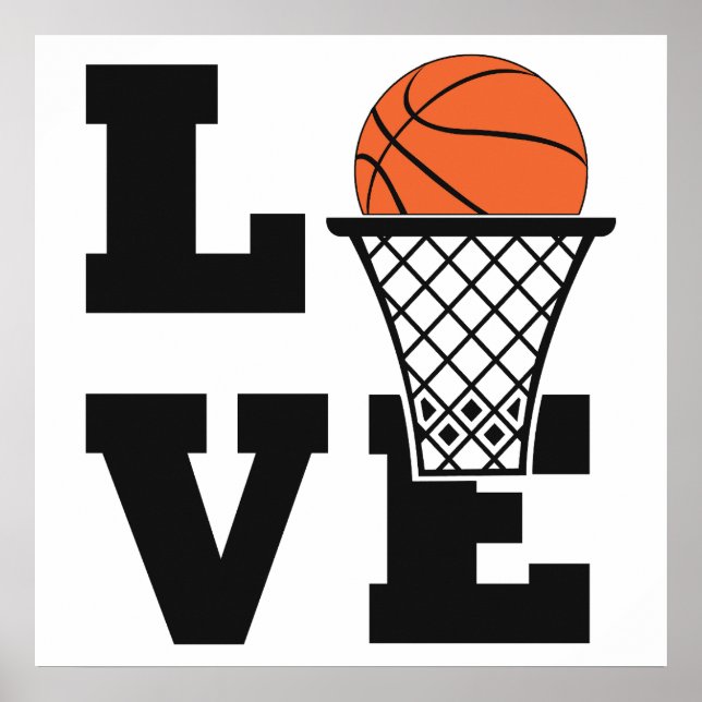 Basketball Kärlek Poster (Framsidan)