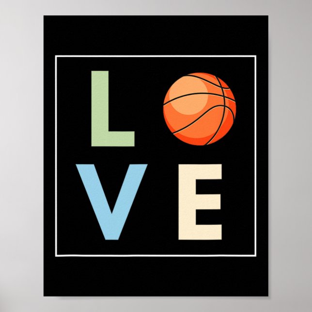 Basketball Kärlek Poster (Framsidan)