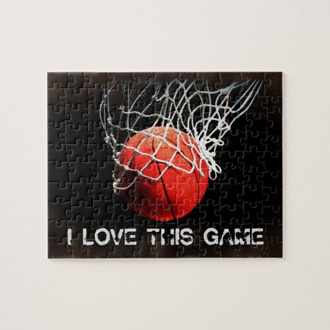 Basketball Kärlek Pussel (Horisontell)