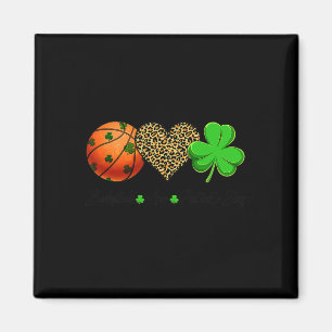Basketball Kärlek Saint patrick's day Shamrock Clo Magnet
