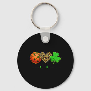 Basketball Kärlek Saint patrick's day Shamrock Clo Nyckelring