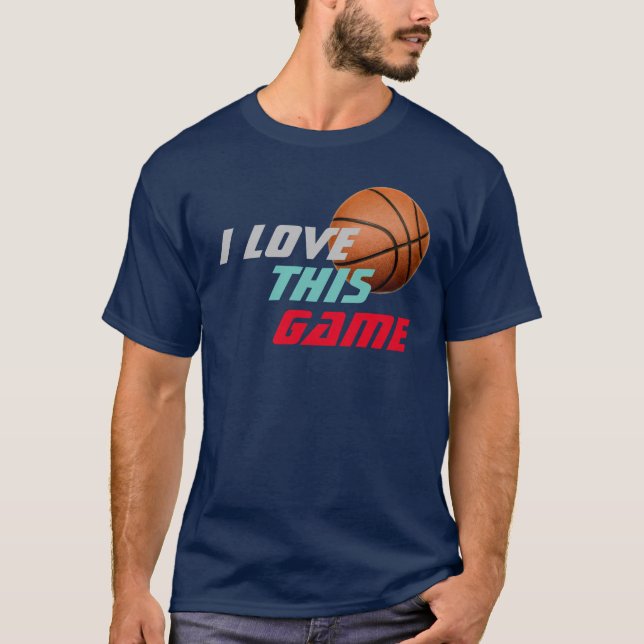 Basketball Kärlek T Shirt (Framsida)