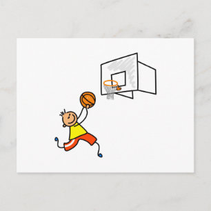 Basketball Kid Vykort