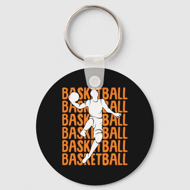 Basketball Kids Boys Manar 1 Nyckelring (Framsida)