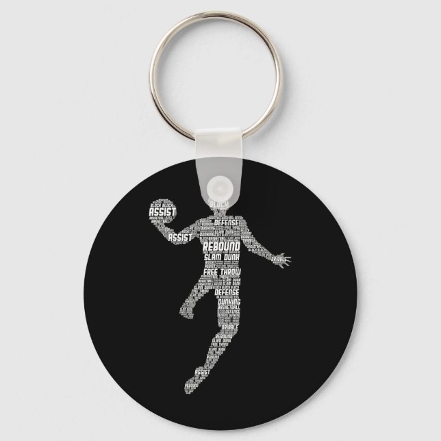 Basketball Kids Boys Manar Nyckelring (Framsida)