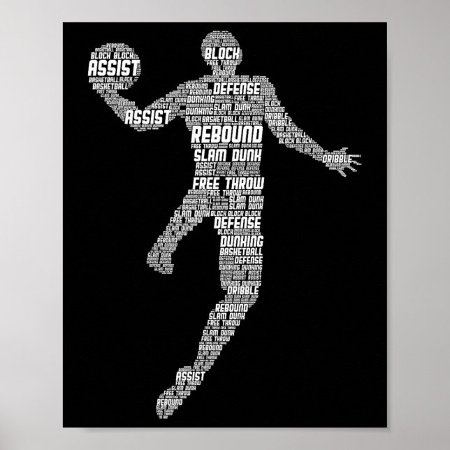 Basketball Kids Boys Manar Poster (Framsidan)