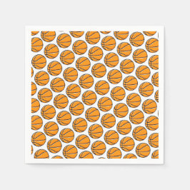 Basketball Kids Sports Party Team Coach Napkins Pappersservett