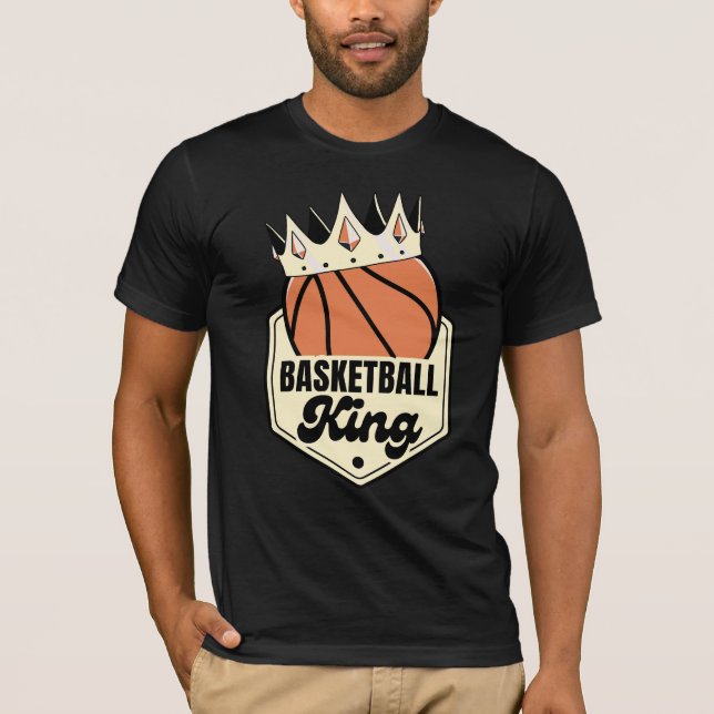 Basketball Kung - Krona Street-Stil Design T Shirt (Framsida)