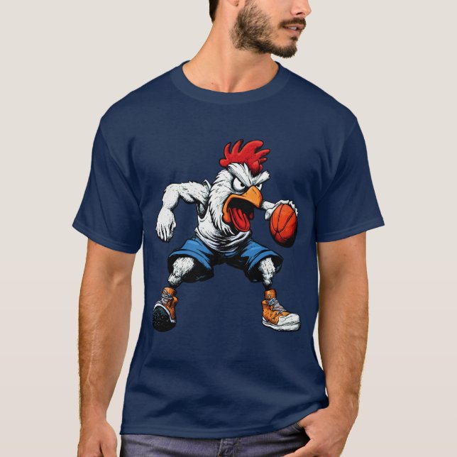 Basketball-kyckling T-Shirt (Framsida)