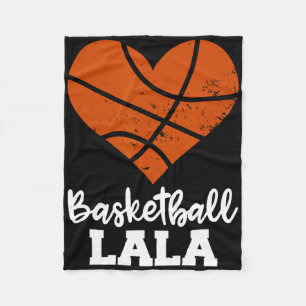 Basketball Lala Roligt Basketball Heart Grandma La Fleecefilt