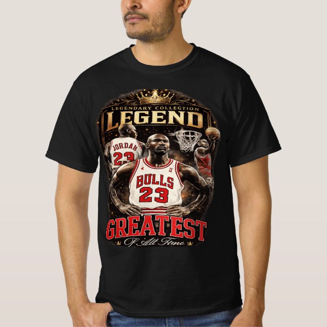 Basketball Legend 23 Grafisk Herr T-Shirt (Framsida)