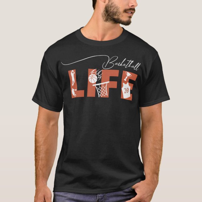 Basketball Life T Shirt (Framsida)