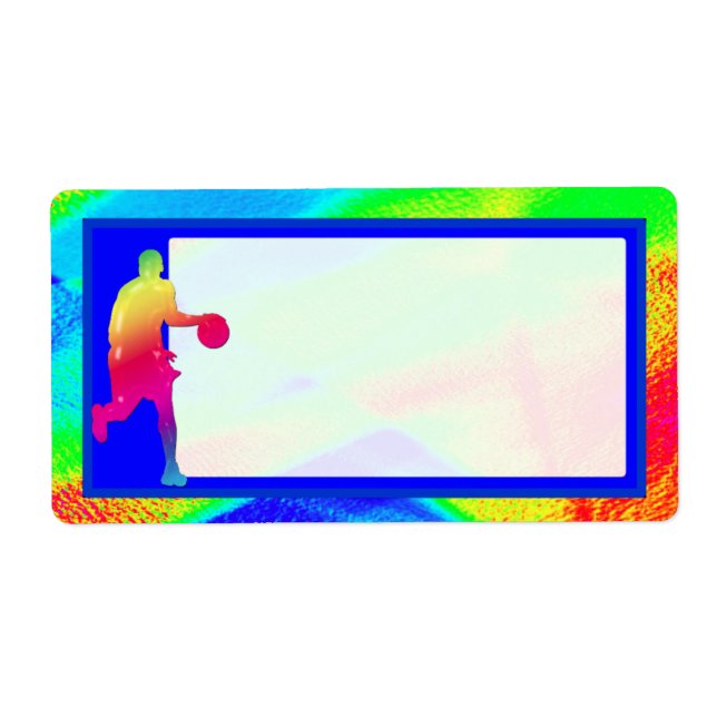 Basketball Ljus Shipping Label Fraktsedel (Framsidan)