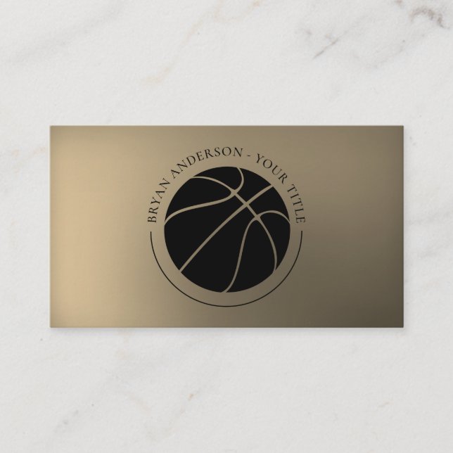 Basketball Logotyp Affärskort Visitkort (Framsida)