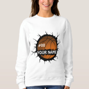 Basketball-Logotyp, eget namn för basketboll T Shirt