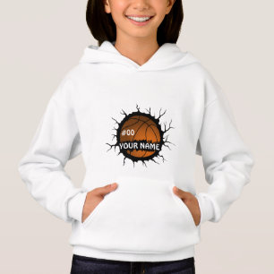 Basketball-Logotyp, eget namn för basketboll T Shirt