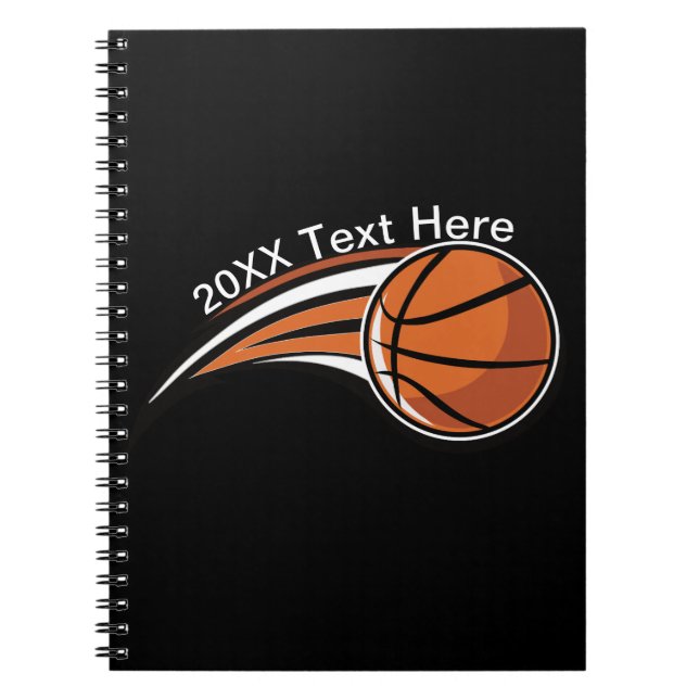 Basketball Logotyp Personlig Anteckningsbok (Framsidan)