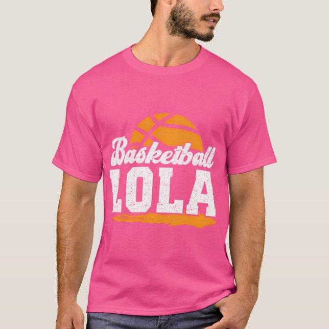 Basketball Lola Grandma Lola från en basketspelare T Shirt (Framsida)