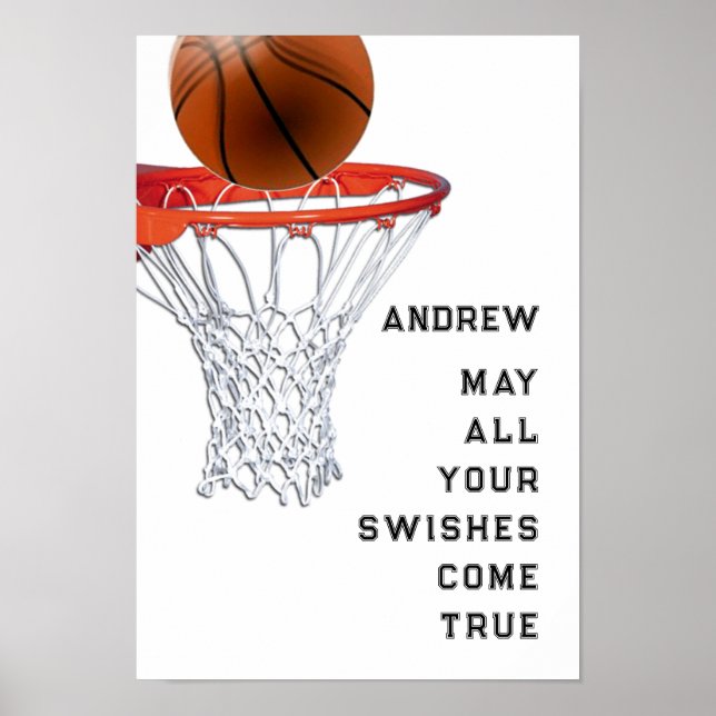 Basketball Lycka till Poster (Framsidan)