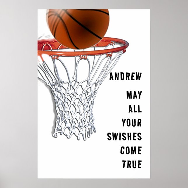 Basketball Lycka till Poster (Framsidan)
