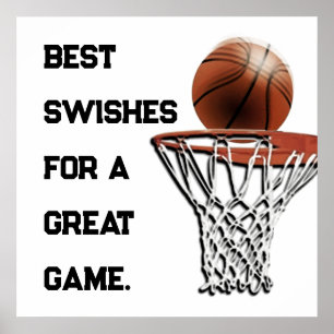 Basketball Lycka till Poster