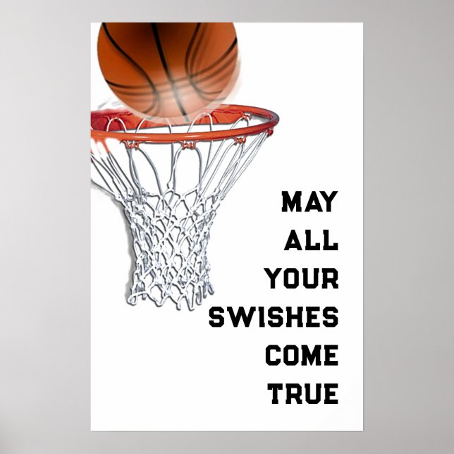 Basketball Lycka till Poster (Framsidan)