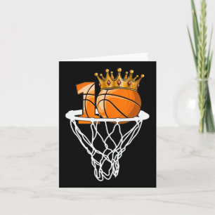 Basketball Lycklig 10:e födelsedagsbollar 10 år Kort
