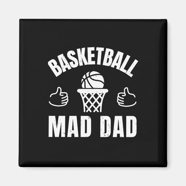 Basketball Mad Pappa Magnet (Framsidan)
