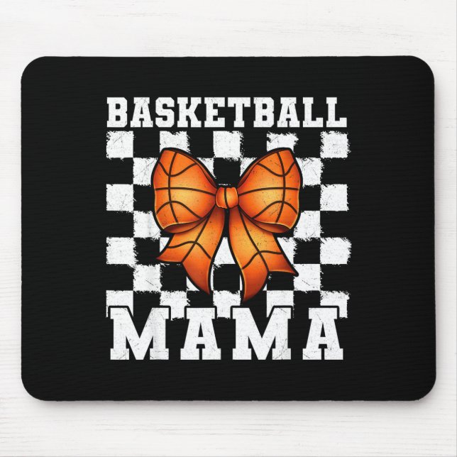 Basketball Mama Coquette Bow Game Day Funny Srts L Musmatta (Framsidan)
