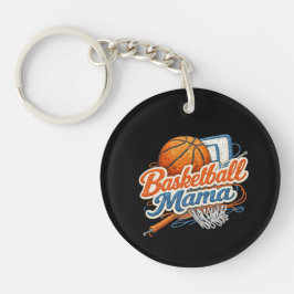 Basketball Mama Personalized Team Keychain