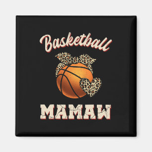 Basketball Mamaw Bandana Leopard Heart Fläkt Mor Magnet