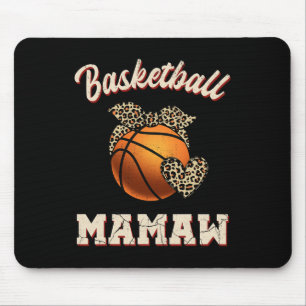 Basketball Mamaw Bandana Leopard Heart Fläkt Mor Musmatta