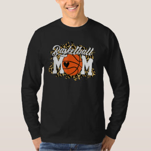 Basketball Mamma Basketball Game Day Vibes Mammor T Shirt