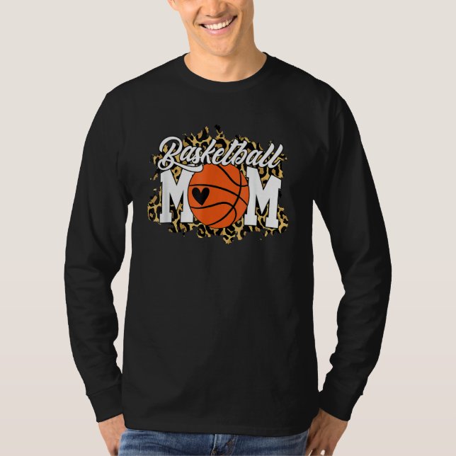 Basketball Mamma Basketball Game Day Vibes Mammor  T Shirt (Framsida)