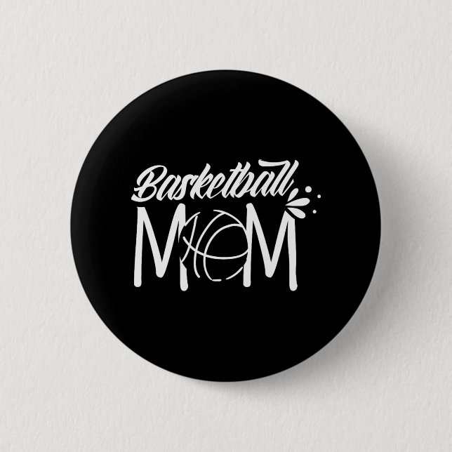 Basketball Mamma Coach Team Player Match Mor Momm Knapp (Framsida)