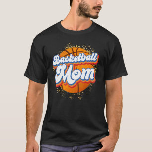Basketball Mamma Cute Distress Mors dag 1 T Shirt