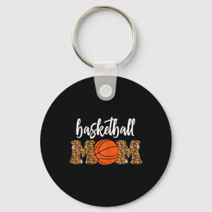 Basketball Mamma Cute Leopard Basketball Gifts til Nyckelring